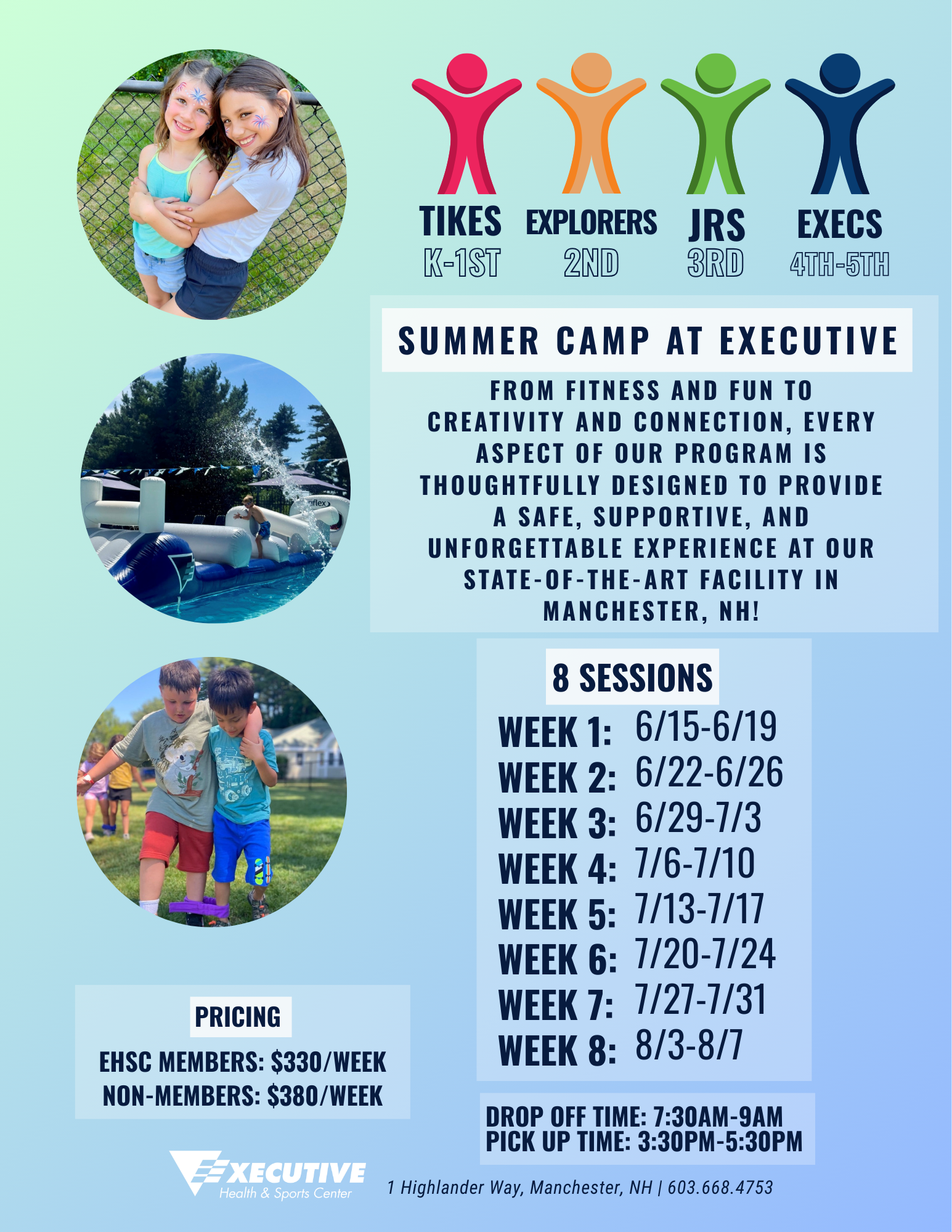 2026 Summer Camp Schedule